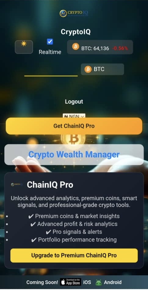 CryptoIQ Screenshot 1